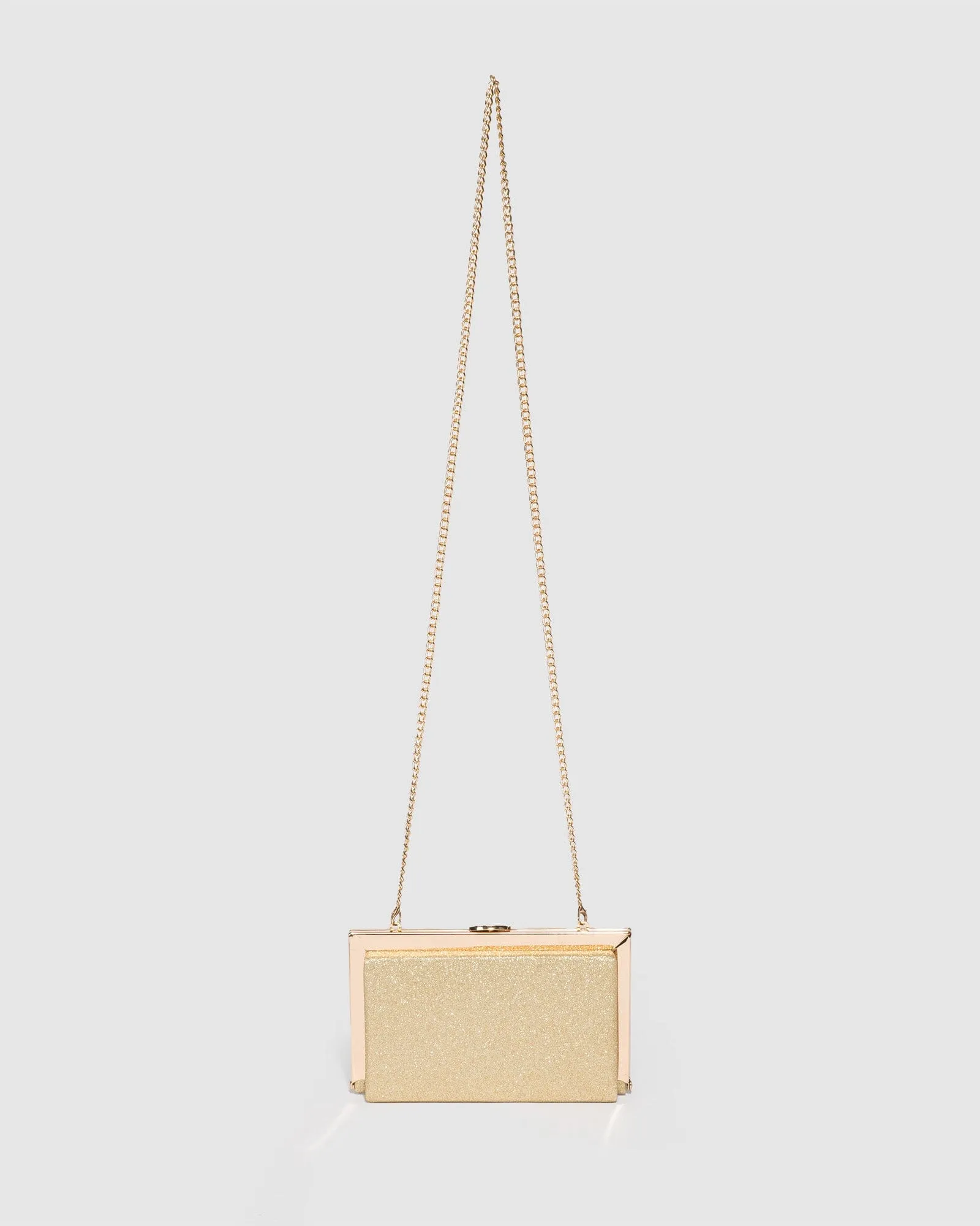 Gold Aisha Clutch Bag