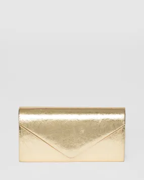 Gold Sammie Clutch Bag