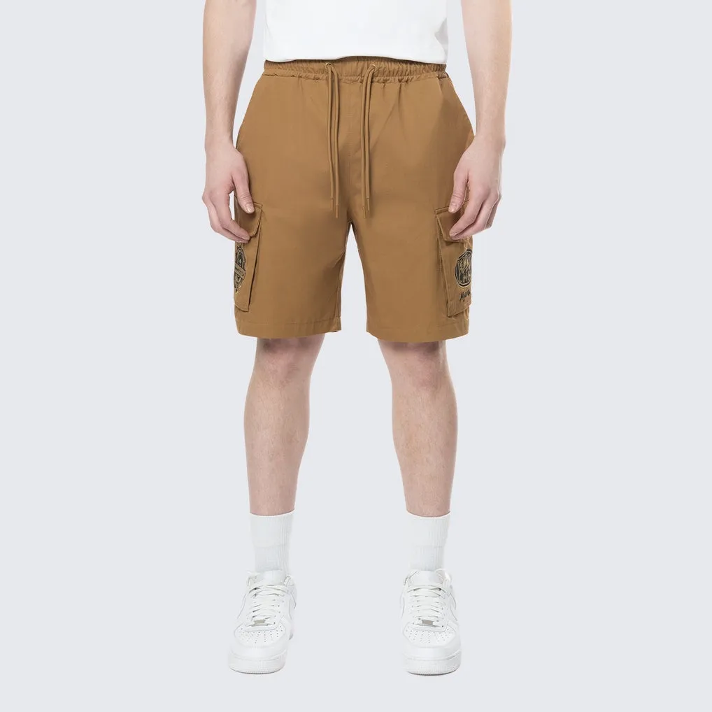 Golf Club Woven Cargo Twill Lounge Shorts - Timber