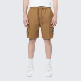 Golf Club Woven Cargo Twill Lounge Shorts - Timber