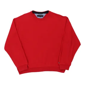 Golf Tommy Hilfiger Sweatshirt - Large Red Cotton Blend