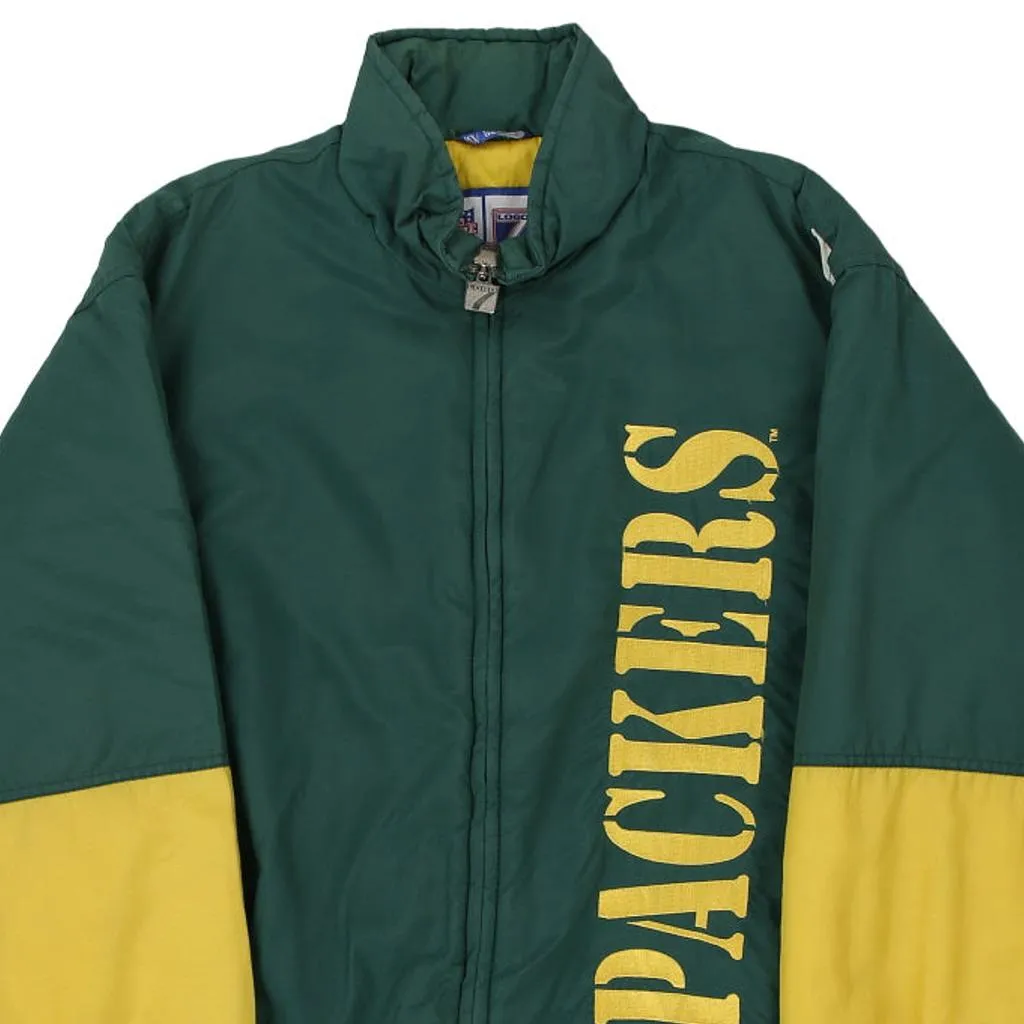 Green Bay Packers Logo 7 NFL Jacket - Large Green Polyester Blend