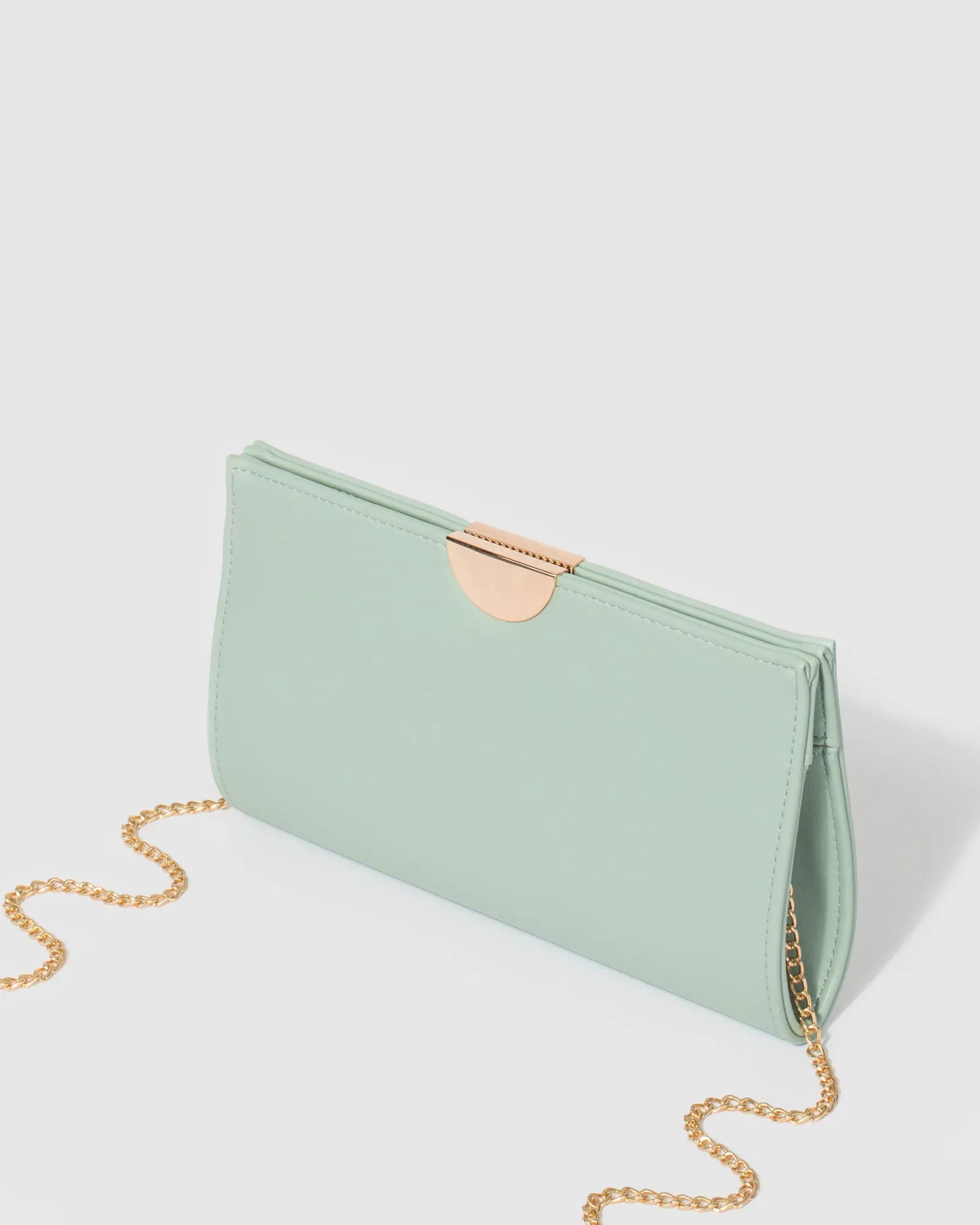 Green Carlie Clutch Bag