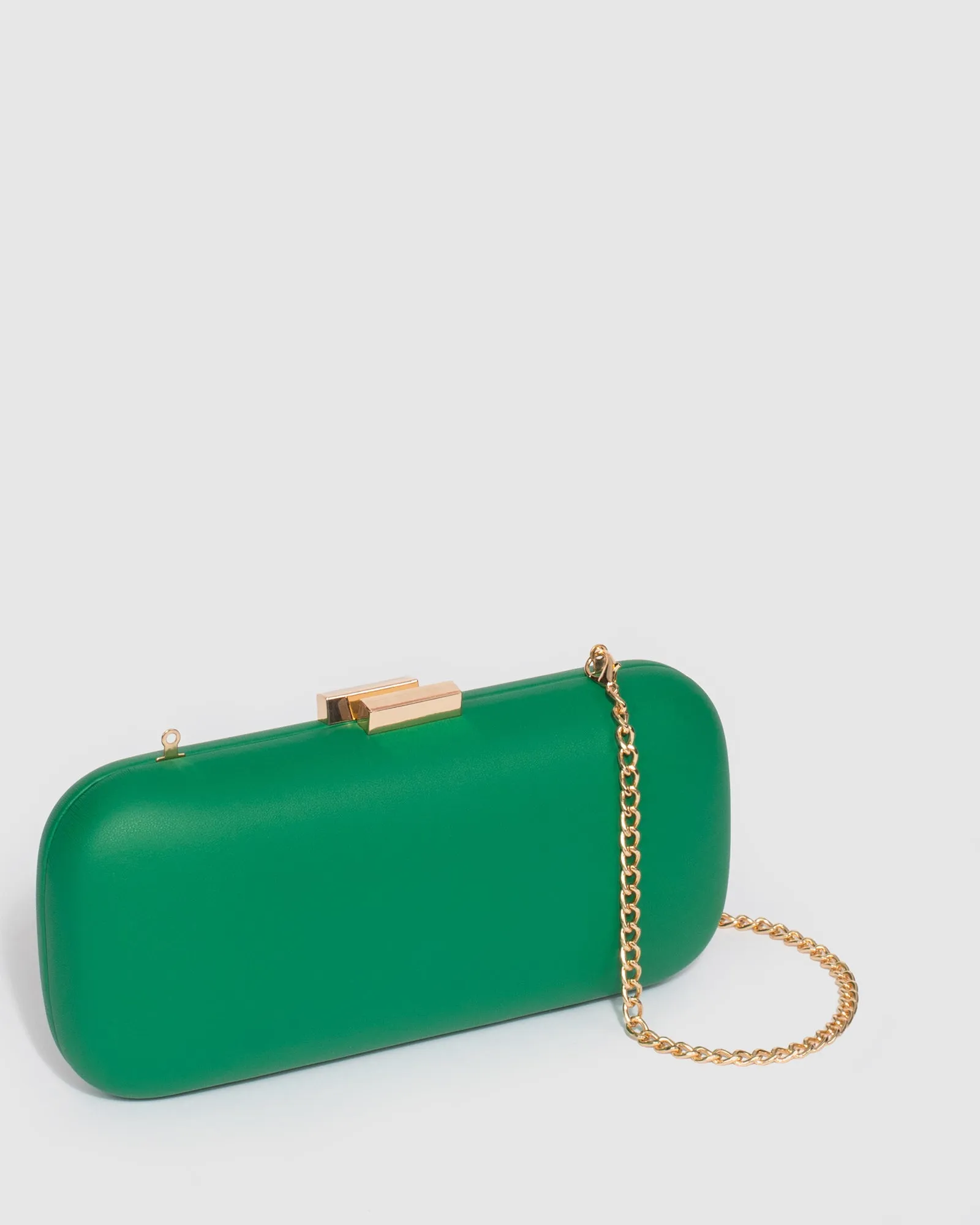 Green Rosie Hardcase Clutch Bag