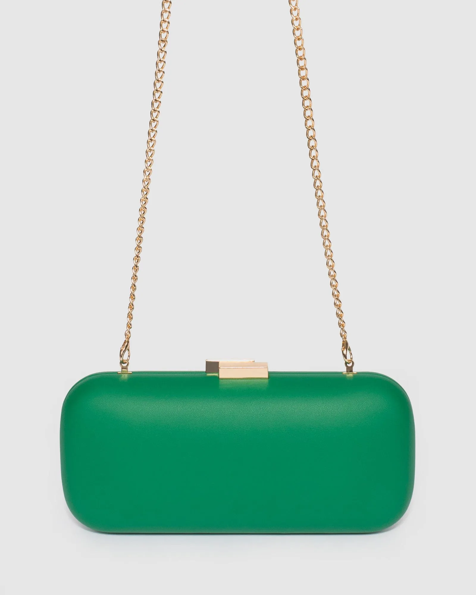 Green Rosie Hardcase Clutch Bag