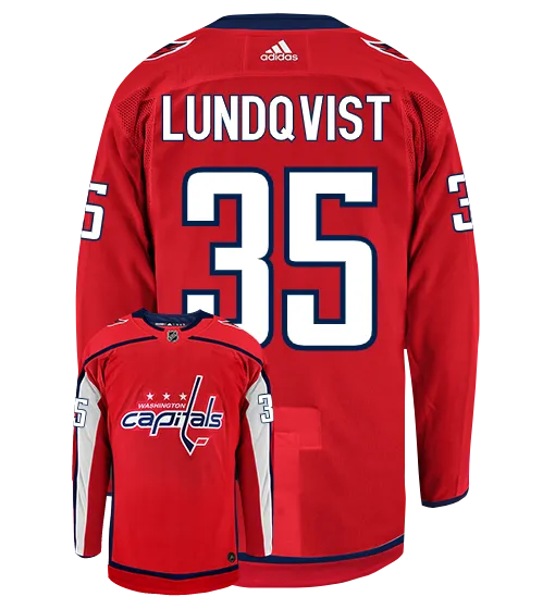 Henrik Lundqvist Washington Capitals Adidas Authentic Home NHL Hockey Jersey     