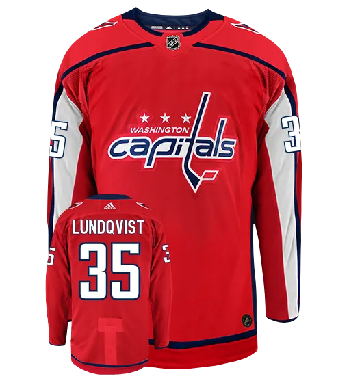 Henrik Lundqvist Washington Capitals Adidas Authentic Home NHL Hockey Jersey     