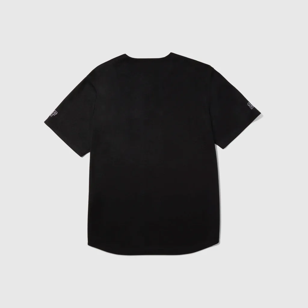 HUF H-Star Baseball Shirt - Black