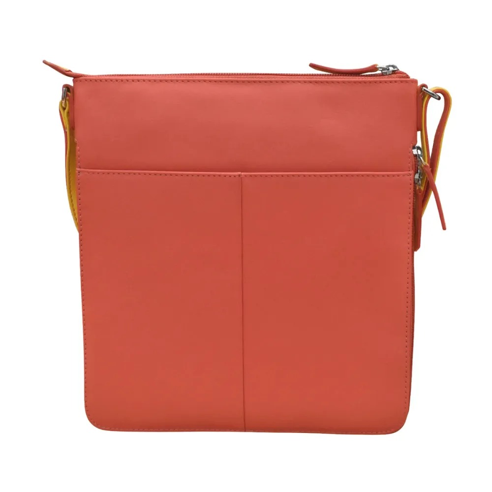 ili New York Expandable Coral/Sunshine Crossbody Bag