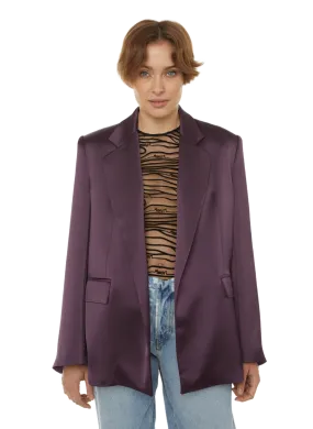 In the mood for love  Lycia satin jacket - Purple