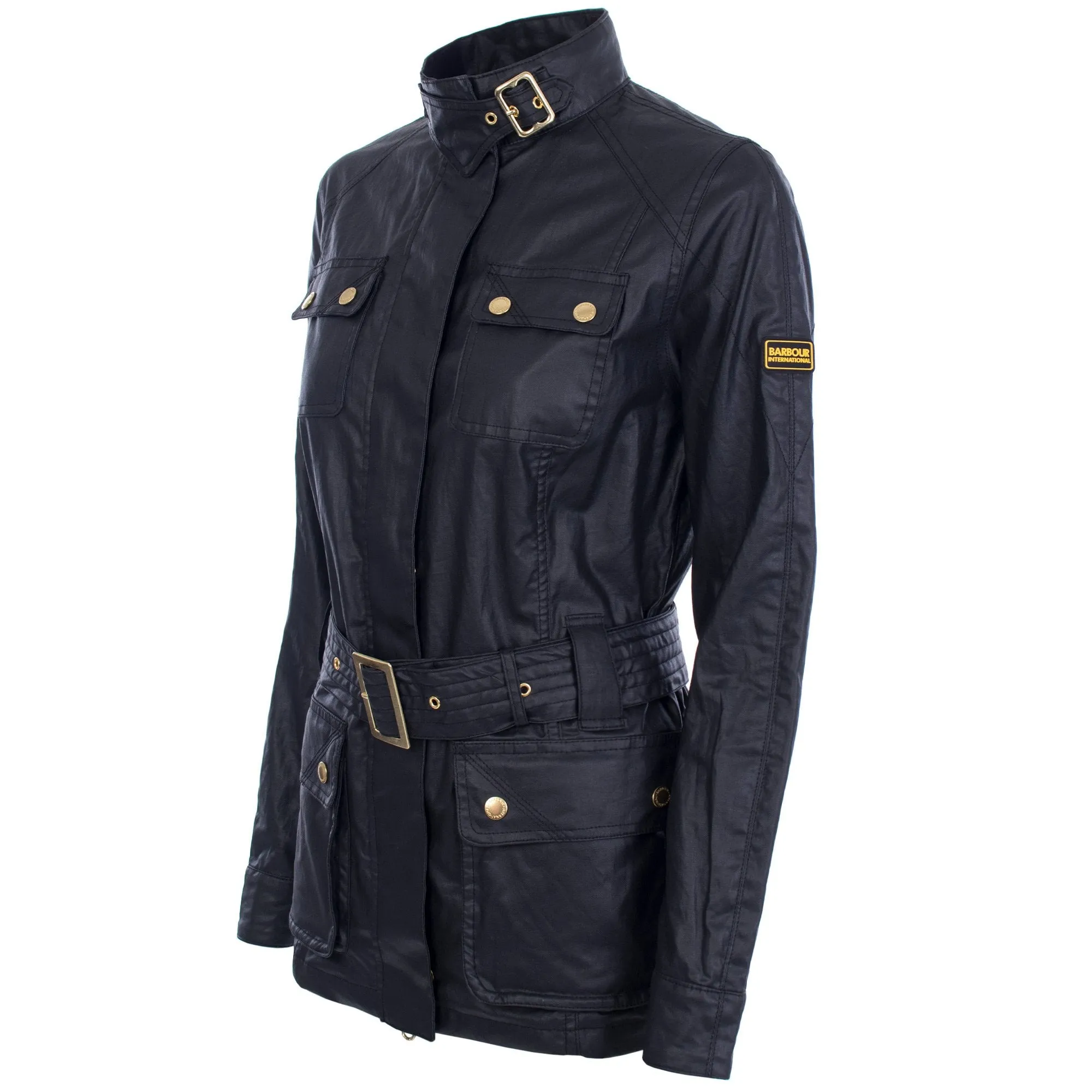 International Bearings Belted Jacket in Khaki | Barbour Women | EQVVS