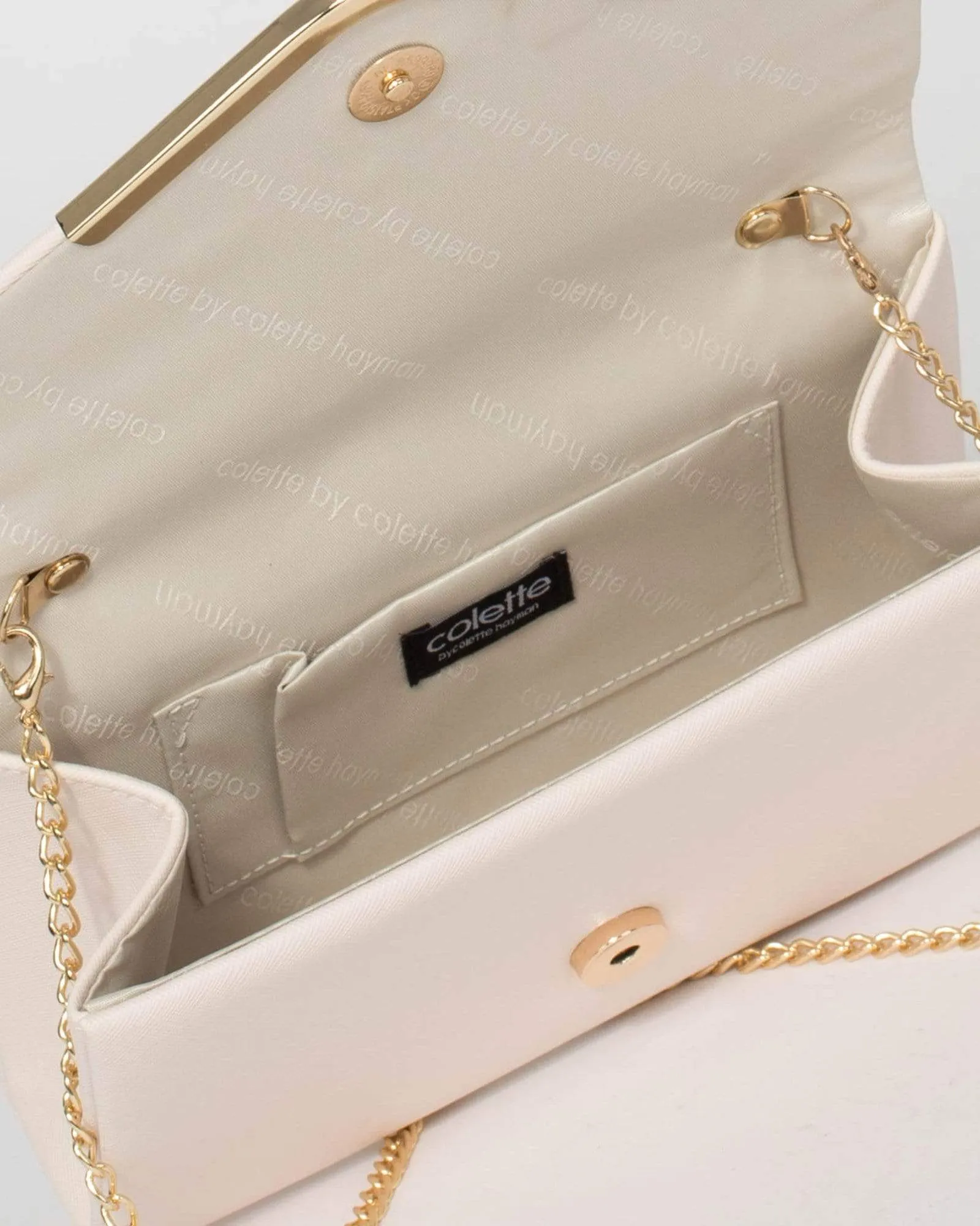 Ivory Lila Envelope Clutch Bag