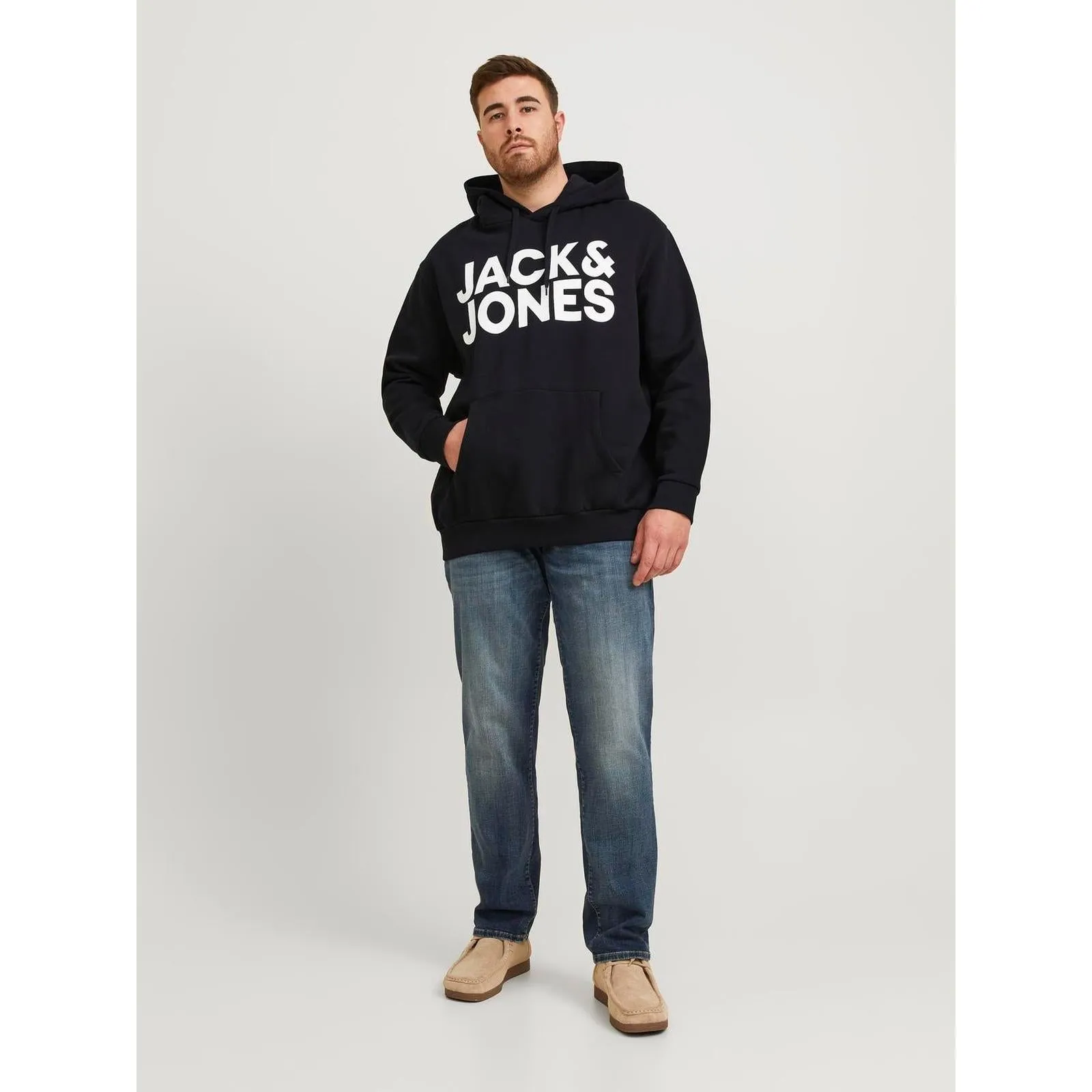 Jack & Jones Mens Corp Big & Tall Pullover Hoodie