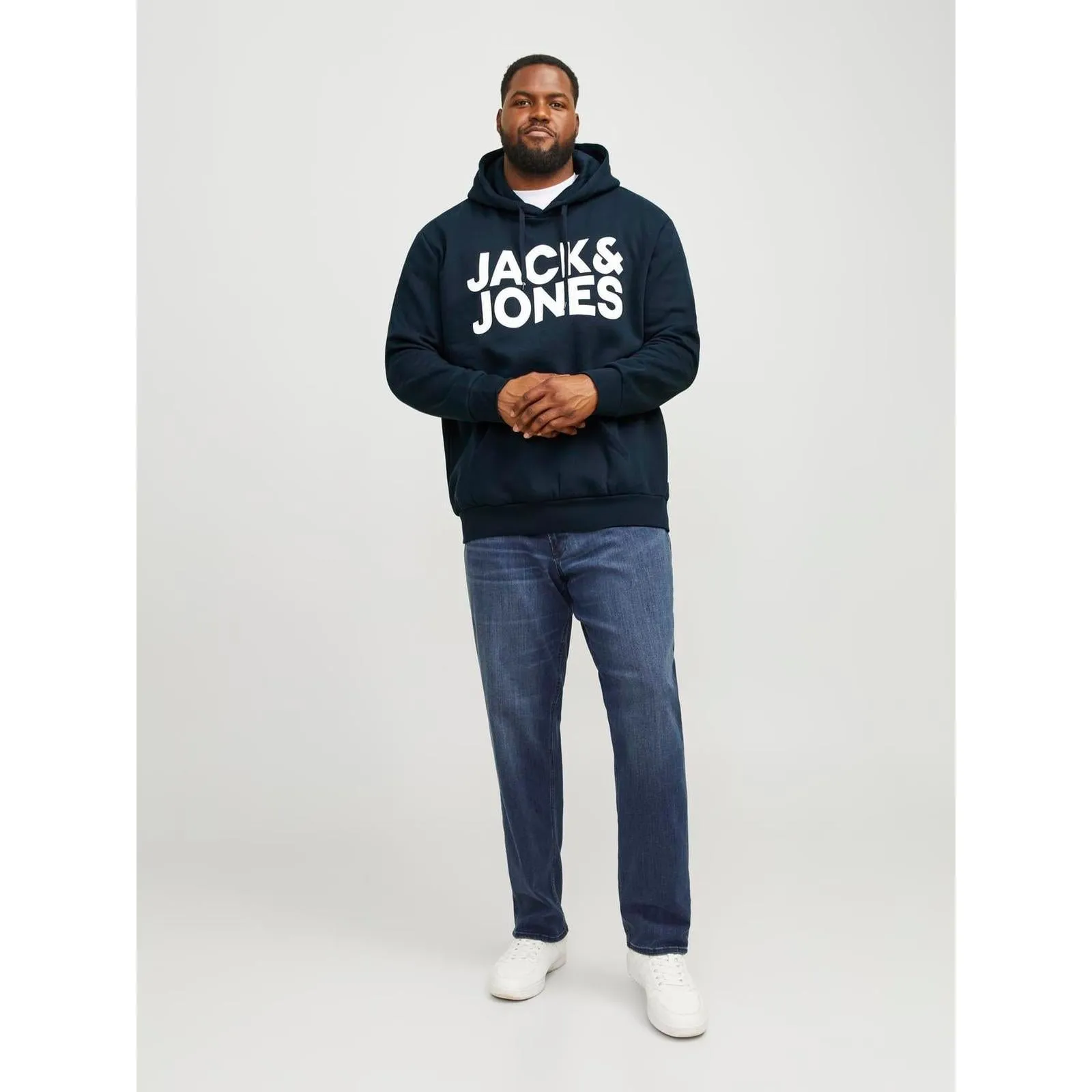 Jack & Jones Mens Corp Big & Tall Pullover Hoodie