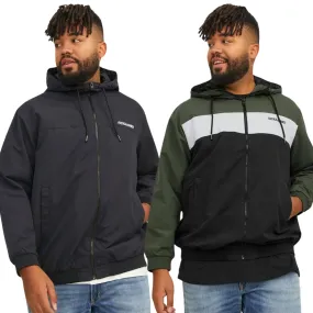 Jack & Jones Mens Rush Big & Tall Full Zip Hoodie