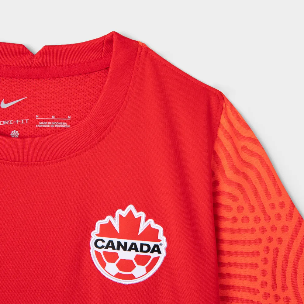 JD Sports Nike Junior Boys’ Team Canada Stadium Home Soccer Jersey / University Red