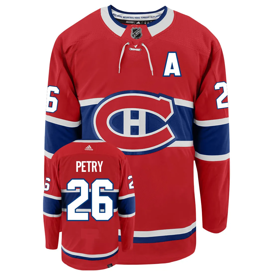 Jeff Petry Montreal Canadiens Adidas Primegreen Authentic NHL Hockey Jersey     