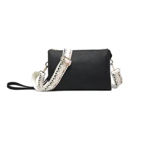 JEN & CO IZZIE CROSSBODY BAG BLACK