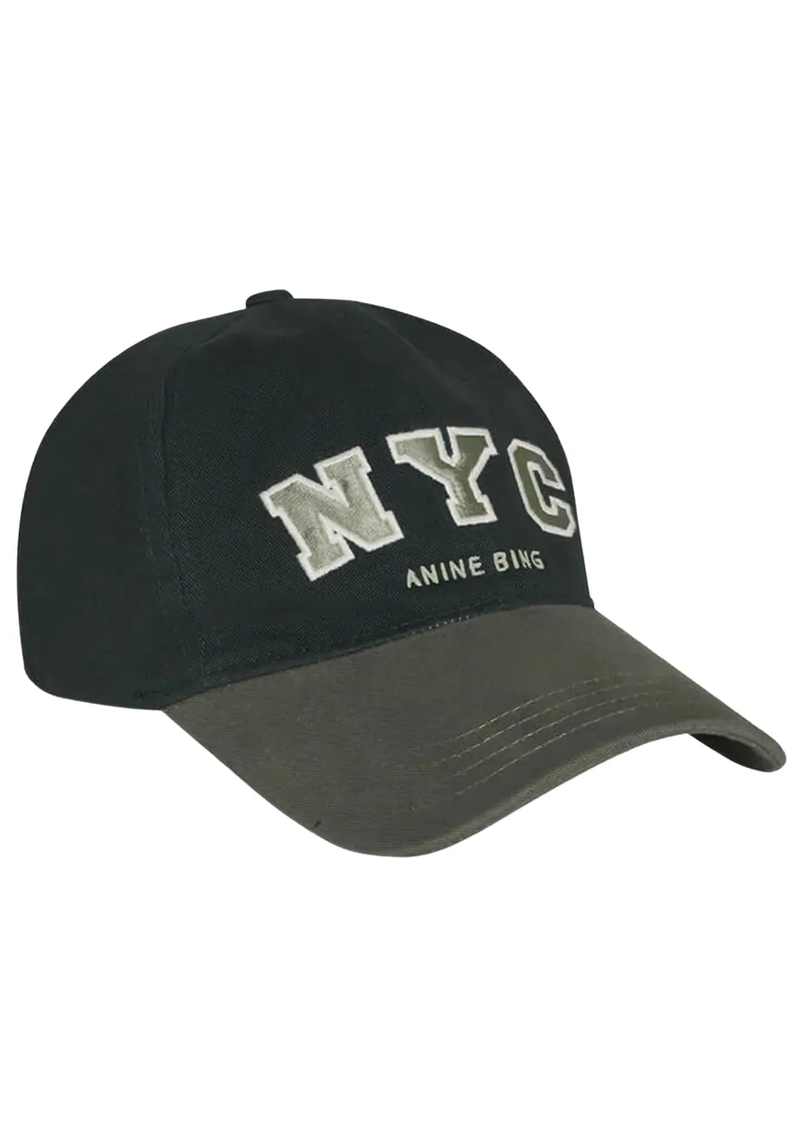 JEREMY BASEBALL CAP NYC CHARCOAL GREEN