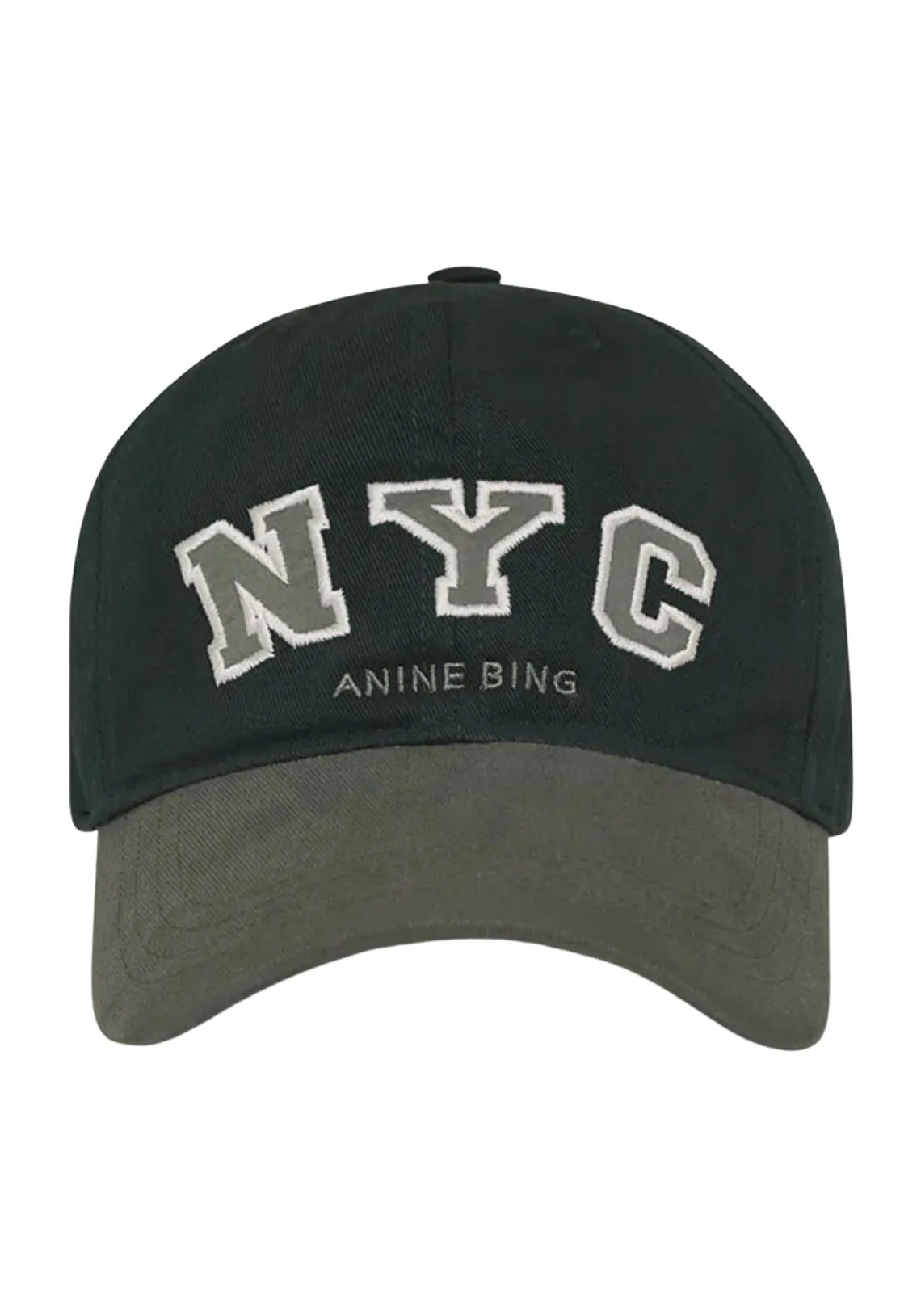 JEREMY BASEBALL CAP NYC CHARCOAL GREEN