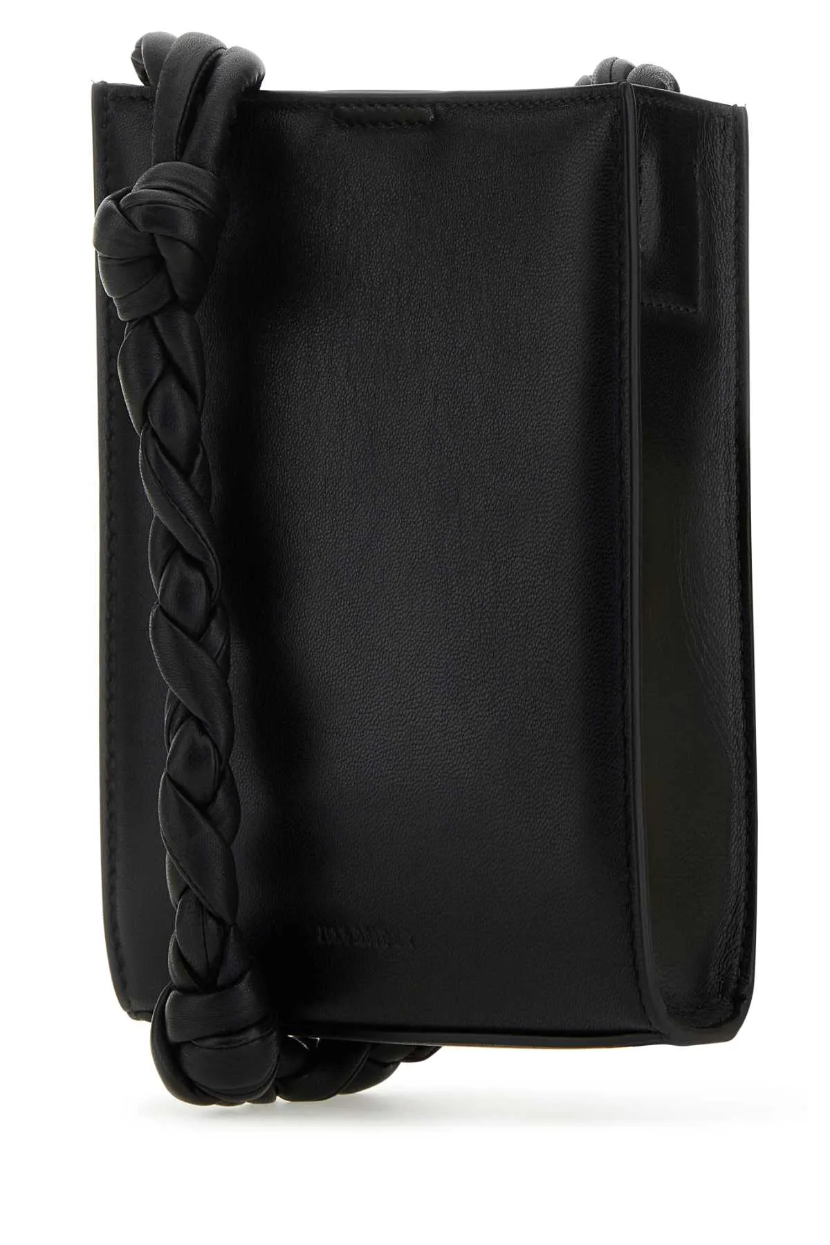 Jil Sander Black Leather Tangle Shoulder Bag