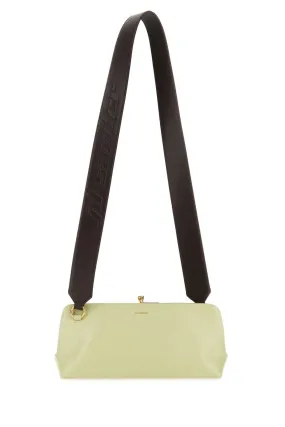 Jil Sander Pastel Green Leather Small Goji Shoulder Bag