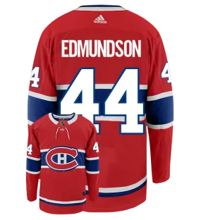 Joel Edmundson Montreal Canadiens Adidas Authentic Home NHL Hockey Jersey     