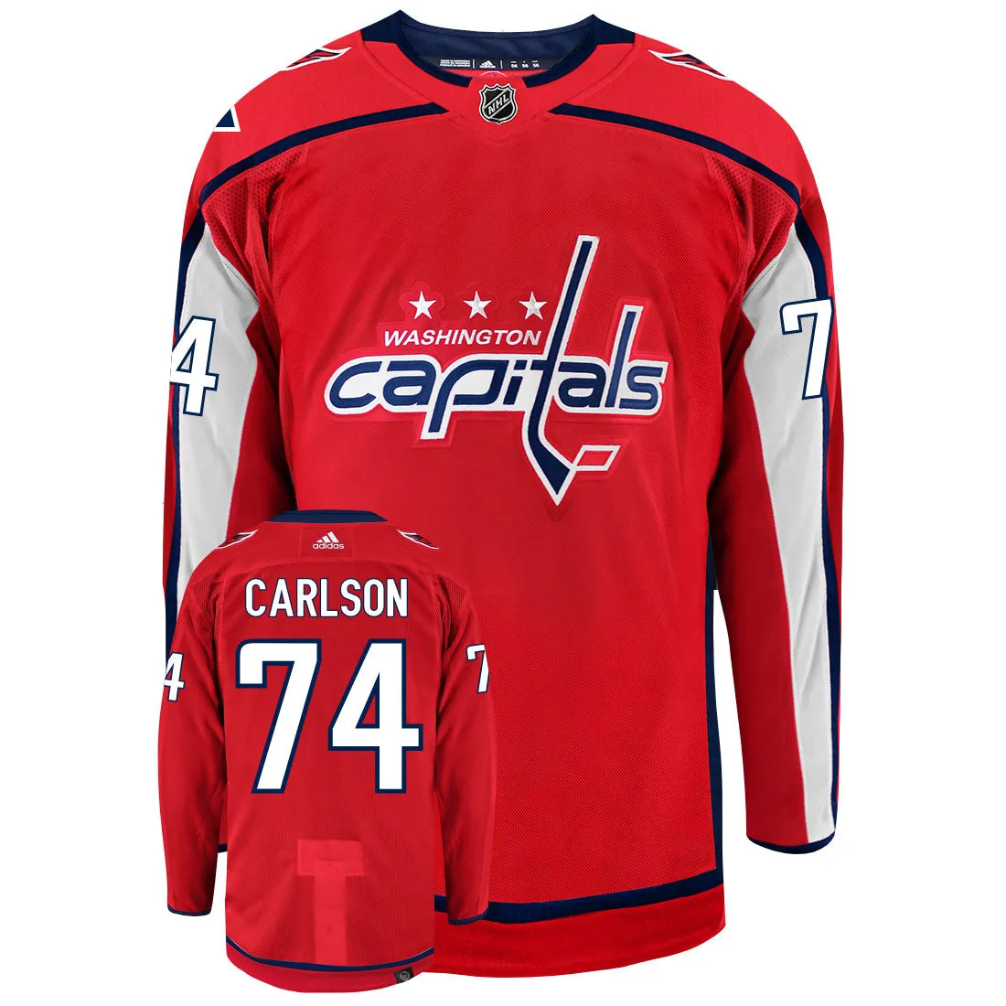 John Carlson Washington Capitals Adidas Primegreen Authentic NHL Hockey Jersey     