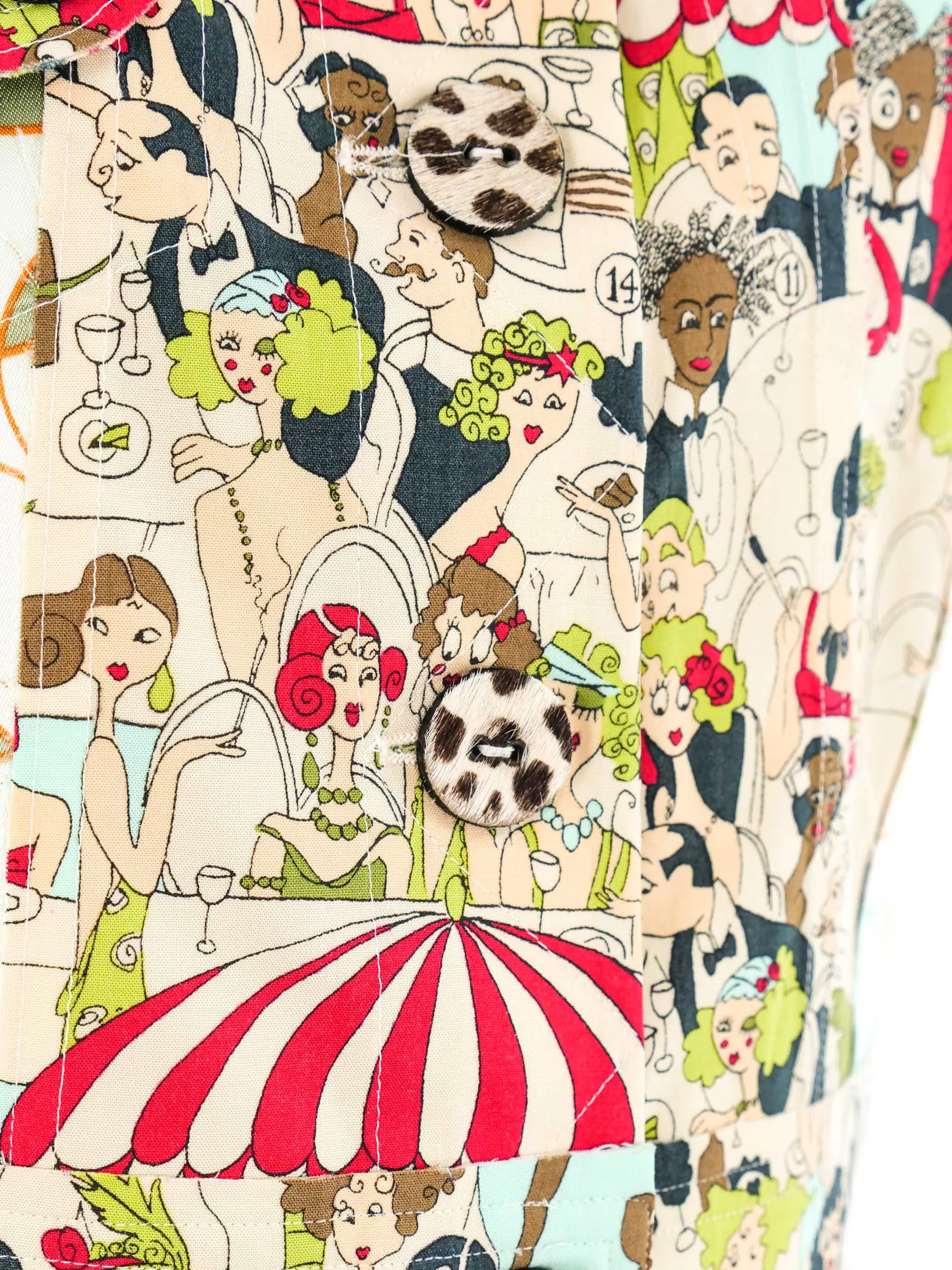 John Galliano Cartoon Printed Vest