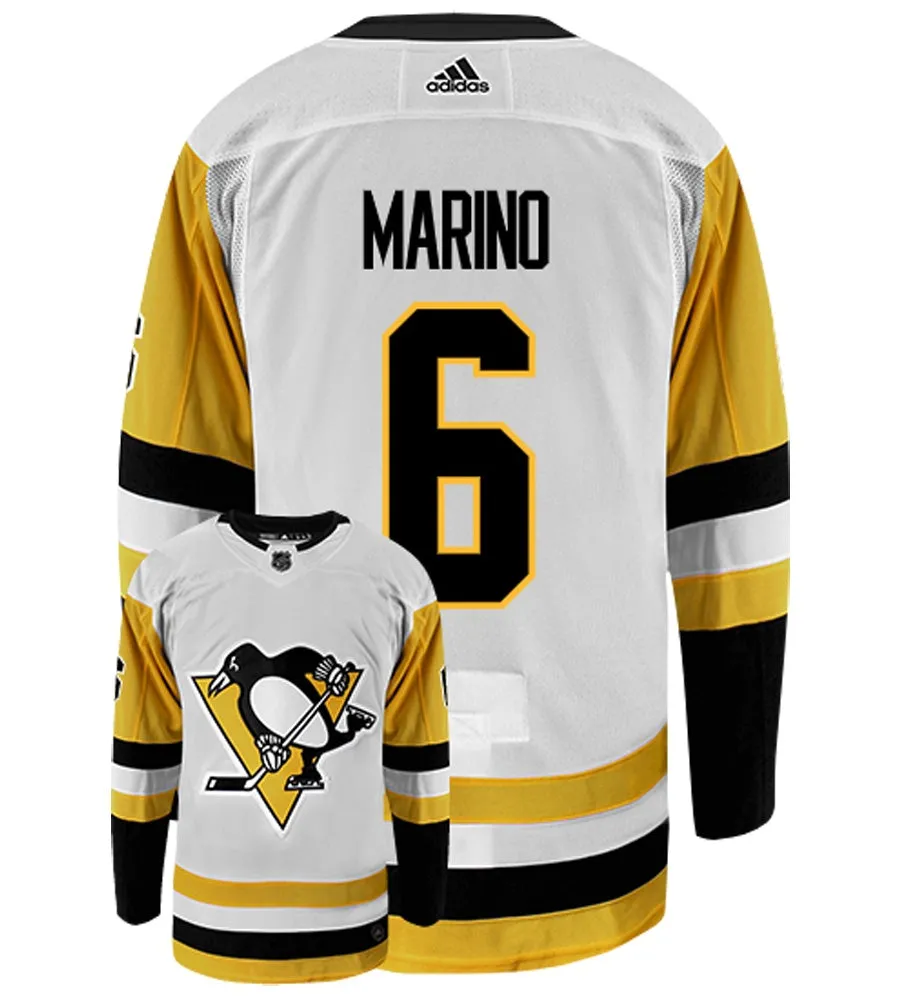 John Marino Pittsburgh Penguins Adidas Authentic Away NHL Hockey Jersey     