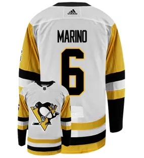 John Marino Pittsburgh Penguins Adidas Authentic Away NHL Hockey Jersey     