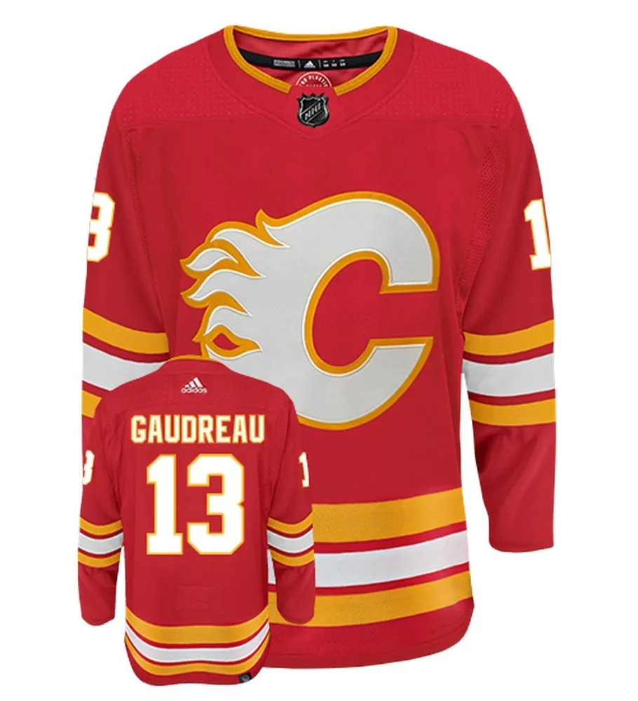 Johnny Gaudreau Calgary Flames Adidas Primegreen Authentic NHL Hockey Jersey     