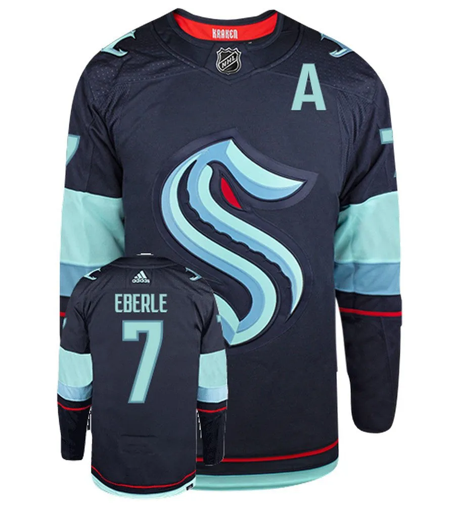 Jordan Eberle Seattle Kraken Adidas Primegreen Authentic NHL Hockey Jersey     