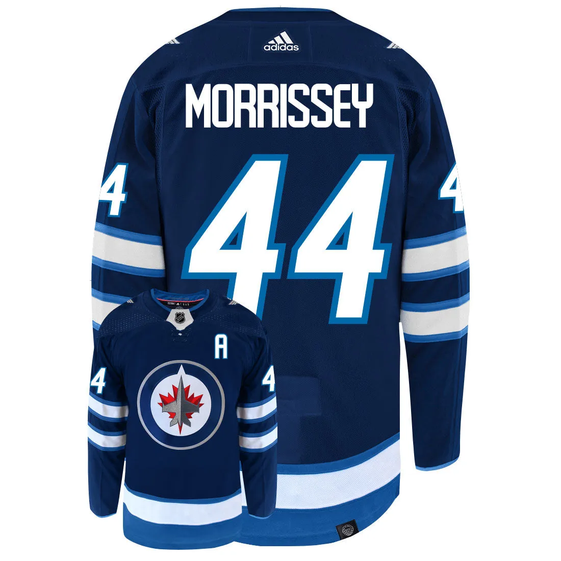 Josh Morrissey Winnipeg Jets Adidas Primegreen Authentic NHL Hockey Jersey     