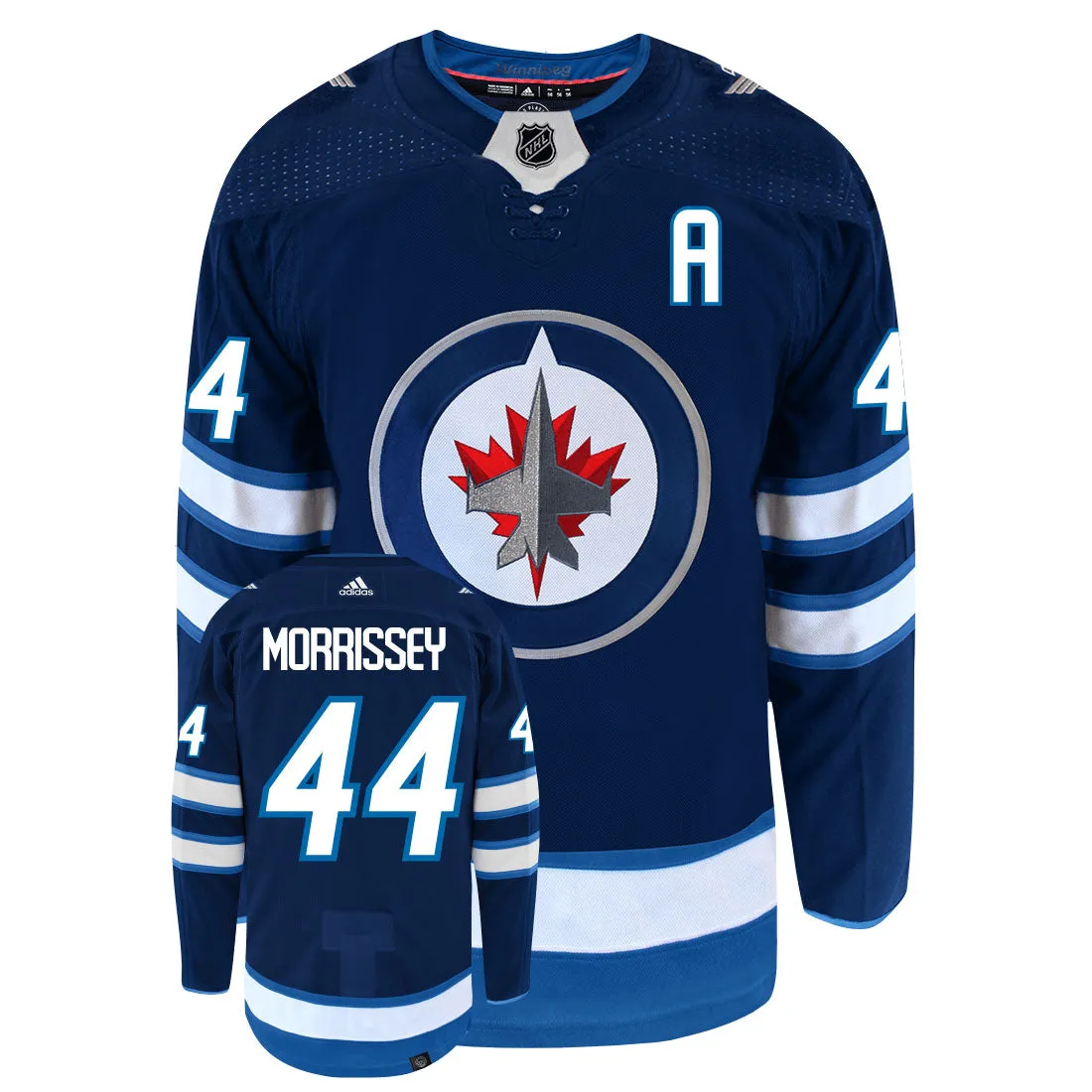 Josh Morrissey Winnipeg Jets Adidas Primegreen Authentic NHL Hockey Jersey     