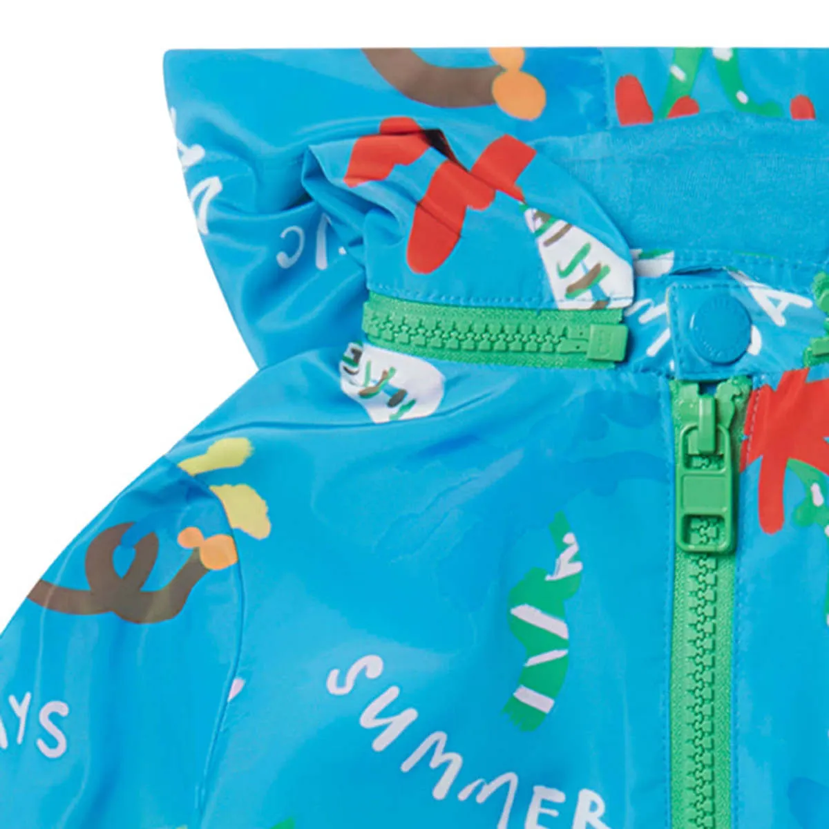 Kids Stella McCartney Baby Good Vibes Jacket - Blue Palms Print