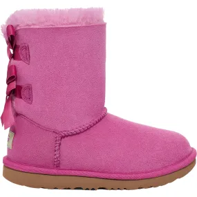 Kids' UGG Bailey Bow Plaid Punk Purple Ruby Sheepskin