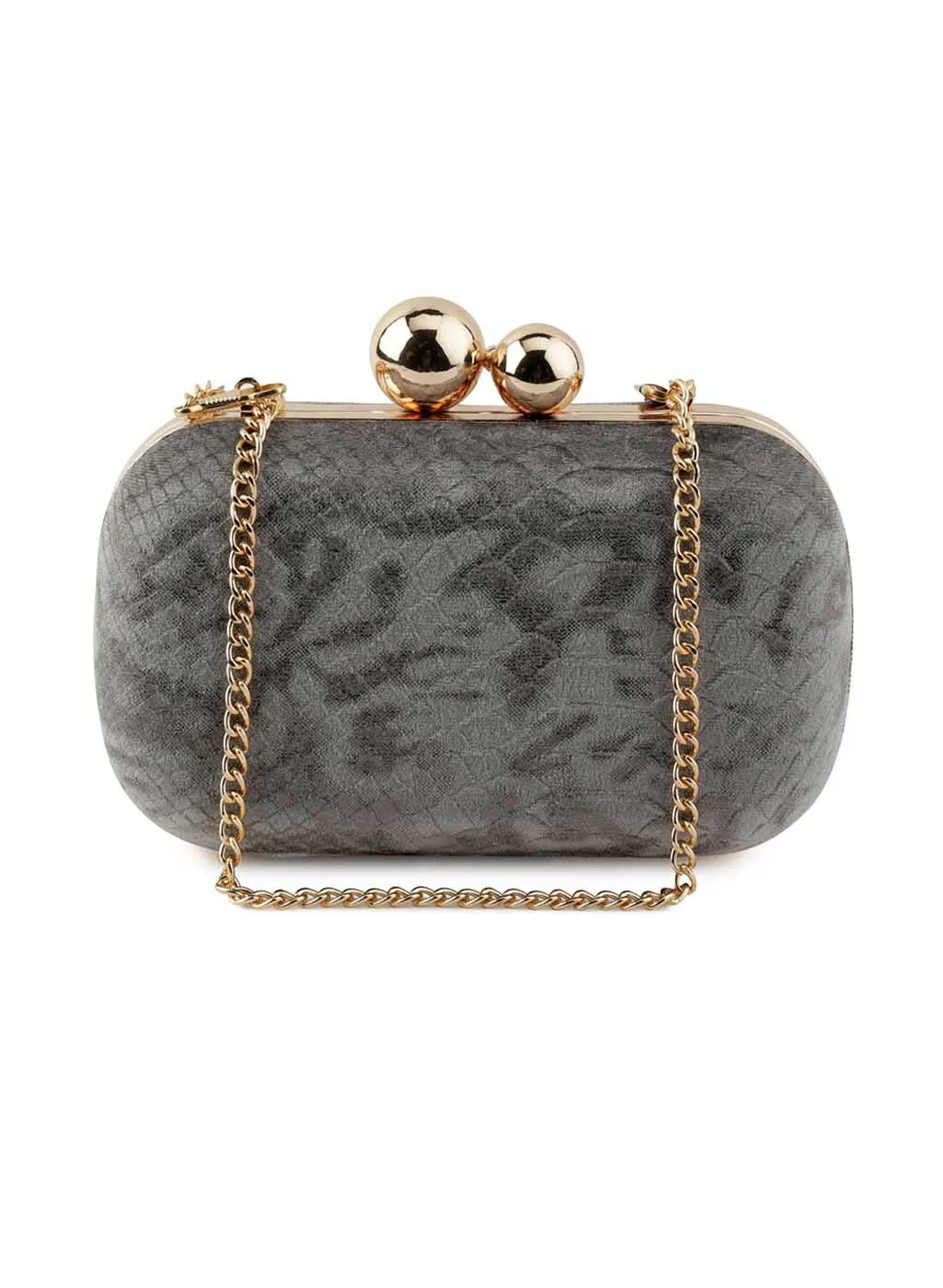 Kirsty Dark Grey Clutch