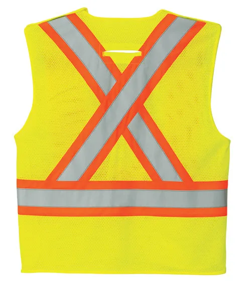 L01160 - Guardian - Mesh Hi-Vis 5 Point Tear Away Vest - Dual Sized