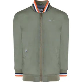 Lambretta Mens Triple Tipped Monkey Bomber Jacket - Green