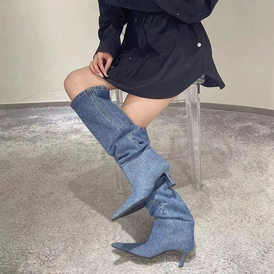 LARITA DENIM BOOTS