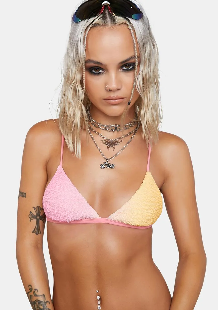 Last Sun Ombre Bikini Top-