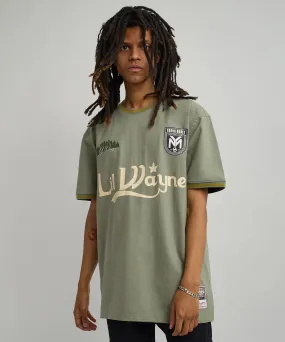 Lil Wayne Young Money Soccer Jersey - Olive Green