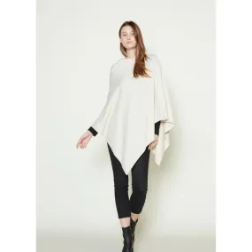 Look by M Basic Triangle Poncho Ivory (Women's)