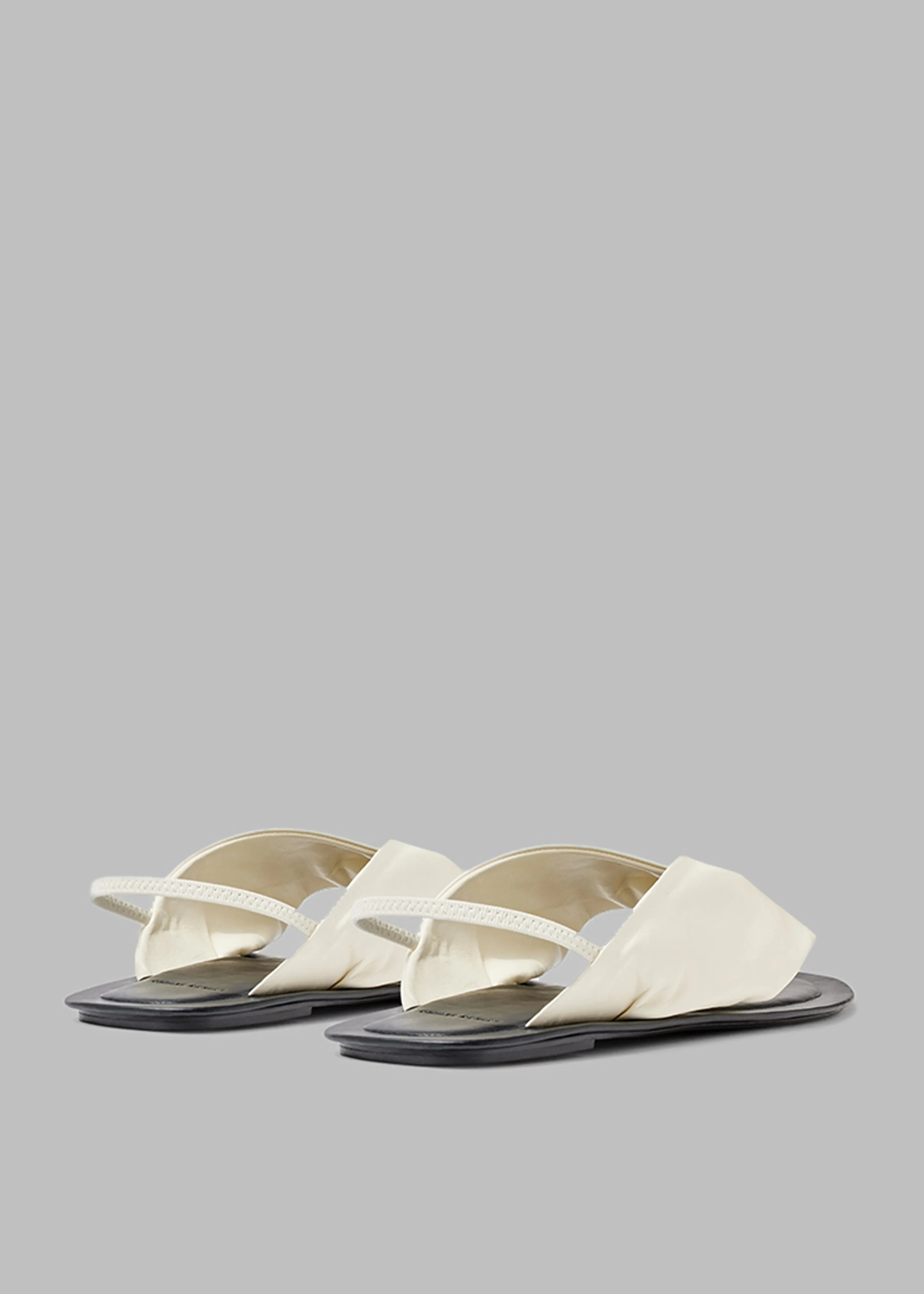 Loulou Studio Sahado Leather Sandals - Soft Cream