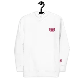 Lovely Heart Embroidery Hoodie