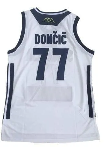 Luka Doncic #77 Slovenia National Basketball Jersey