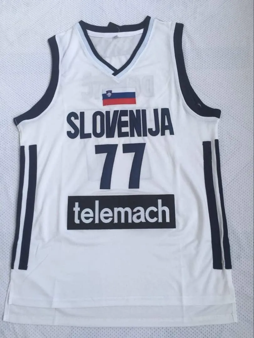 Luka Doncic #77 Slovenia National Basketball Jersey