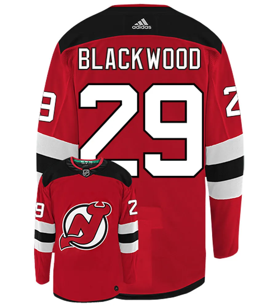 Mackenzie Blackwood New Jersey Devils Adidas Authentic Home NHL Hockey Jersey     