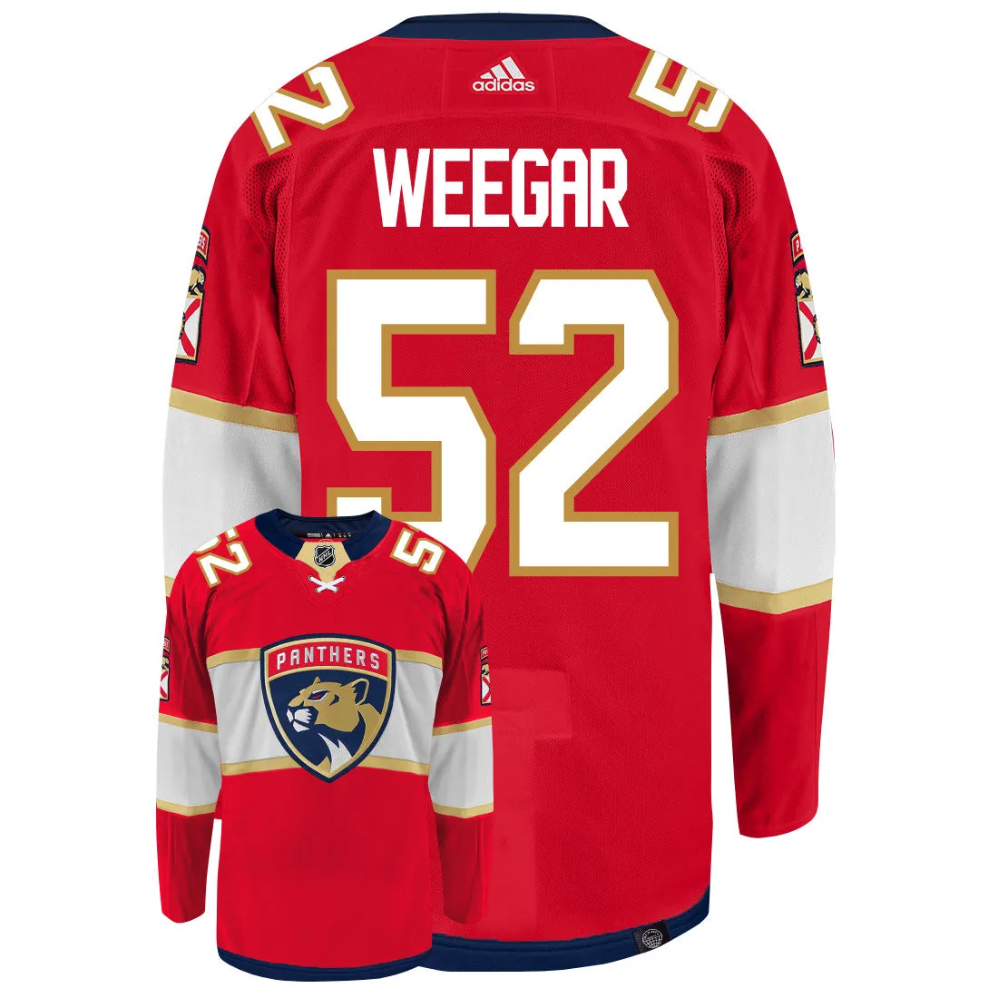 Mackenzie Weegar Florida Panthers Adidas Primegreen Authentic NHL Hockey Jersey     